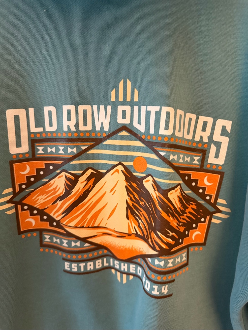 OLD ROW OUTDOORS SW MOUNTAIN PIGMENT DYED PREMIUM HOODIE Sage Green